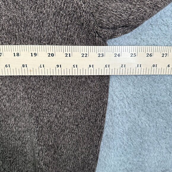 Chaps Ralph Lauren Sweater Mens XL Elbow Patches Thick Cotton Pullover Brown - Picture 8 of 10